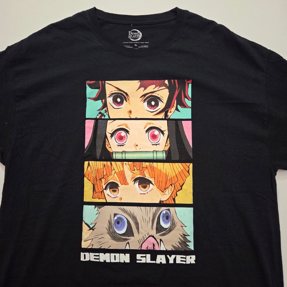 Demon Slayer‎ Anime T-Shirt Manga Graphic Tee Tanjiro Nezuko Inosuke XL - Picture 2 of 7